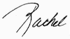 Rachel Only signature 100px 